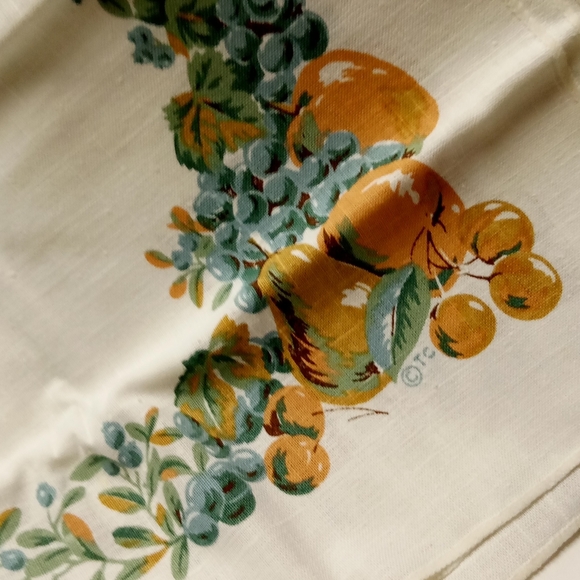 Set of 4 Town & County Classics Cloth Napkins CORNUCOPIA by TC 17x17" NIP - Picture 3 of 4